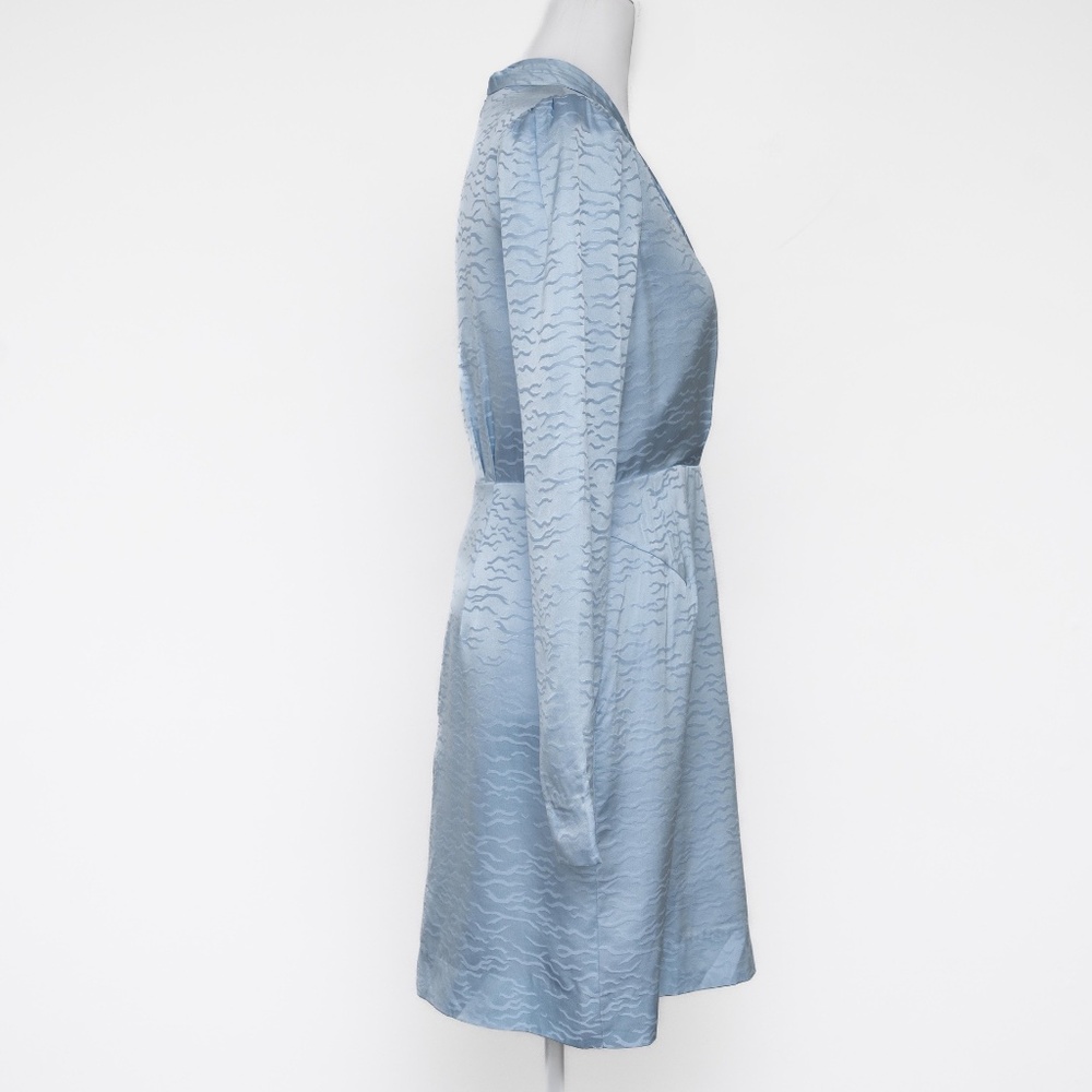 Saloni - Silk‎ Jacquard Surplice Mini Dress - Picture 4 of 11